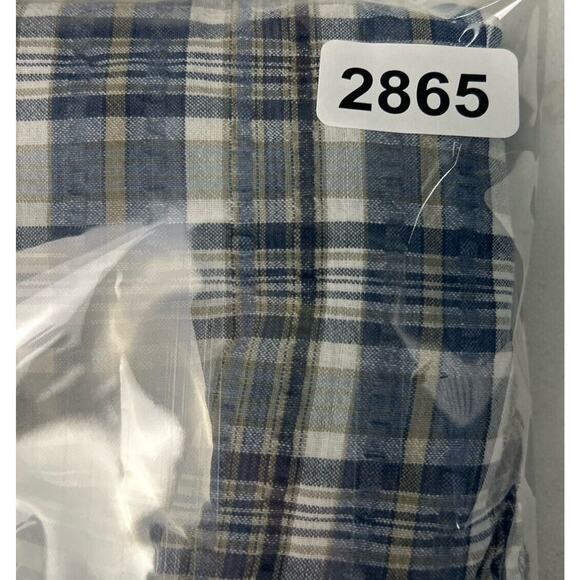 ERIKA & Co Plus Size Medium Short‎ Sleeve Button Blouse Blue/White Plaid Check - Picture 11 of 11